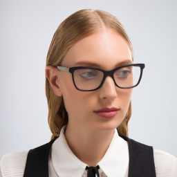 SAINT LAURENT Wide Cat-Eye Eyeglasses in Black – Product Photo 5