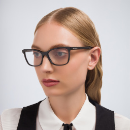 SAINT LAURENT Wide Cat-Eye Eyeglasses in Black – Product Photo 6