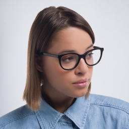 SAINT LAURENT Cat-Eye Eyeglasses in Black – Product Photo 6