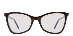 Cat-Eye Eyeglasses من سان لوران بلون مموه - صورة المنتج 1