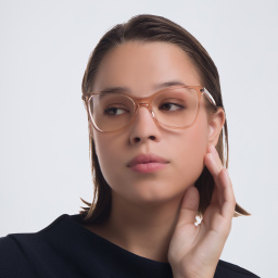 SAINT LAURENT Cat-Eye Eyeglasses in Nude – Product Photo 5