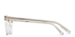 Shop SAINT LAURENT Unisex Round Eyeglasses in Beige online.