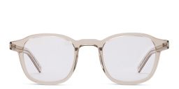 Shop SAINT LAURENT Round Eyeglasses in Nude online.