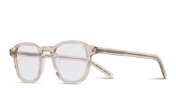 Shop SAINT LAURENT Round Eyeglasses in Nude online.