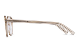 Shop SAINT LAURENT Round Eyeglasses in Nude online.