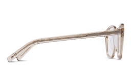 Shop SAINT LAURENT Round Eyeglasses in Nude online.