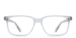 Shop SAINT LAURENT Wide Rectangle Eyeglasses in Grey online.