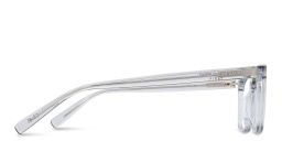 Shop SAINT LAURENT Wide Rectangle Eyeglasses in Grey online.