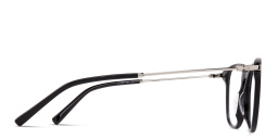 EYE'M Round Eyeglasses in Black – Product Photo 4