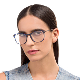 EYE'M Round Eyeglasses in Blue – Product Photo 6