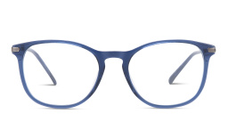 EYE'M Round Eyeglasses in Blue – Product Photo 1