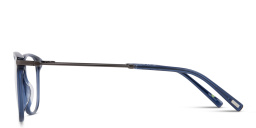 EYE'M Round Eyeglasses in Blue – Product Photo 3