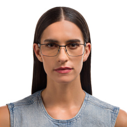 Shop EYE'M Rectangle Eyeglasses in Gunmetal online.