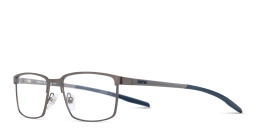Shop EYE'M Rectangle Eyeglasses in Gunmetal online.