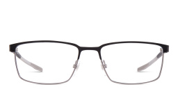 EYE'M Rectangle Eyeglasses in Black & Gunmetal – Product Photo 1