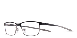 EYE'M Rectangle Eyeglasses in Black & Gunmetal – Product Photo 2