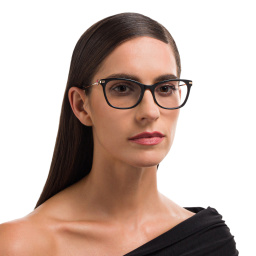 Shop EYE'M Cat-Eye Eyeglasses in Black Gold online.