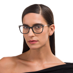 Shop EYE'M Cat-Eye Eyeglasses in Black Gold online.