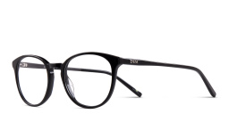 EYE'M Round Eyeglasses in Black – Product Photo 2