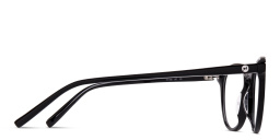 EYE'M Round Eyeglasses in Black – Product Photo 4