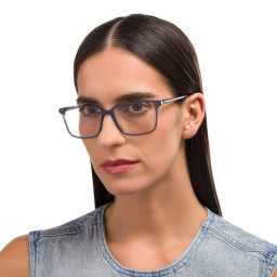 EYE'M Square Eyeglasses in Grey – Product Photo 6