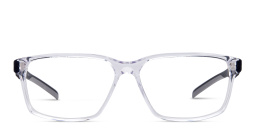 EYE'M Wide Rectangle Eyeglasses in Clear – Product Photo 1