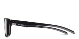 Shop EYE'M Wide Rectangle Eyeglasses in Black online.