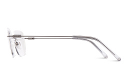 Shop EYE'M Rimless Wide Square Eyeglasses in Silver online.