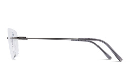 Shop EYE'M Rimless Wide Square Eyeglasses in Gunmetal online.