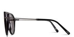 Shop EYE'M Aviator Sunglasses in Black online.