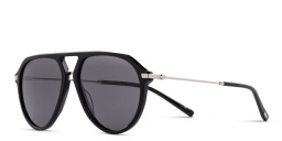 Shop EYE'M Aviator Sunglasses in Black & Silver online.
