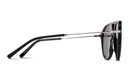 Shop EYE'M Aviator Sunglasses in Black & Silver online.