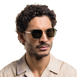 تسوق نظارات شمسية غير منتظمة EYE'M بلون ذهبي أونلاين.