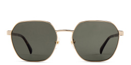 EYE'M Irregular Sunglasses in Gold – Product Photo 1