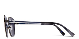 EYE'M Irregular Sunglasses in Silver – Product Photo 3