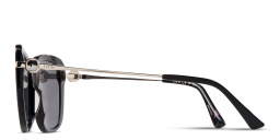 EYE'M Square Sunglasses in Black – Product Photo 3