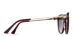 EYE'M Cat-Eye Sunglasses in Red – Product Photo 4