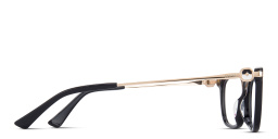 EYE'M Rectangle Eyeglasses in Black – Product Photo 4