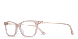 Shop EYE'M Rectangle Eyeglasses in Nude online.