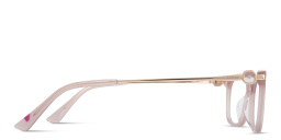 Shop EYE'M Rectangle Eyeglasses in Nude online.