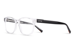 EYE'M Square Eyeglasses in Clear – Product Photo 5