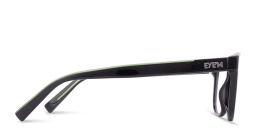 Shop EYE'M Square Eyeglasses in Black online.