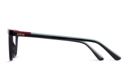 EYE'M Cat-Eye Eyeglasses in Black & Blue – Product Photo 3