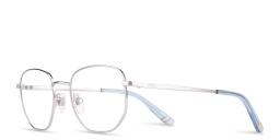 Shop EYE'M Kids Irregular Eyeglasses in Silver online.
