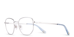 Shop EYE'M Kids Irregular Eyeglasses in Silver online.
