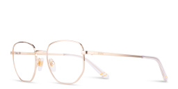 Shop EYE'M Kids Irregular Eyeglasses in Gold online.