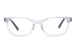 Shop EYE'M Kids Rectangle Eyeglasses in Transparent Blue online.