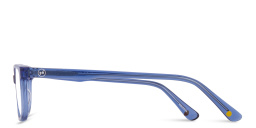 EYE'M Kids Rectangle Eyeglasses in Blue – Product Photo 3