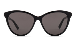Shop SAINT LAURENT Oversized Cat-Eye Sunglasses in Black online.