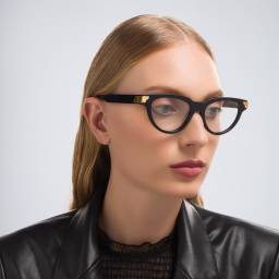 BOTTEGA VENETA Cat-Eye Eyeglasses in Black – Product Photo 6